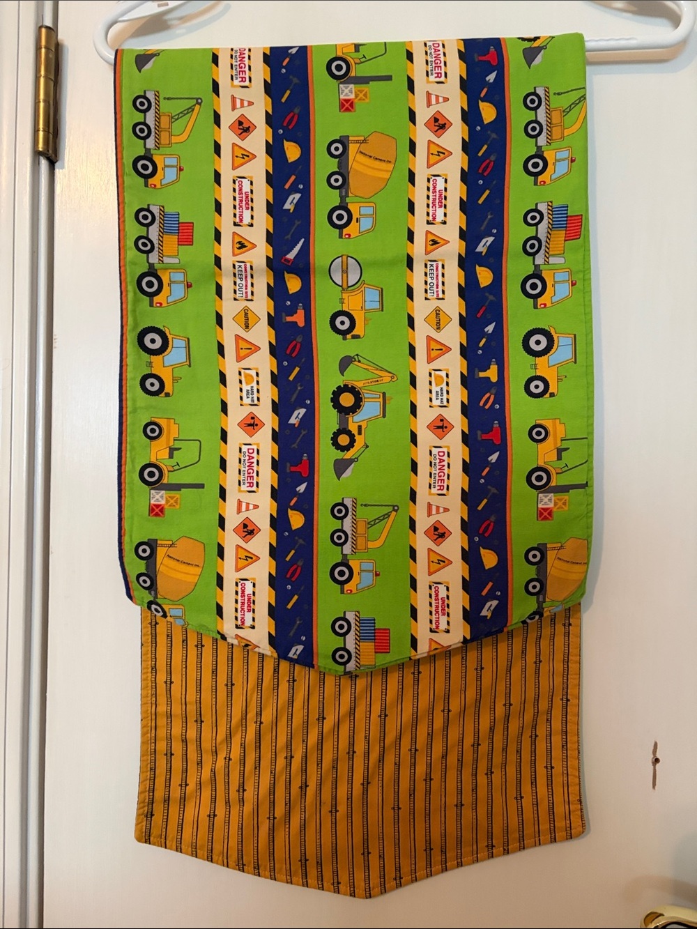 Kids Construction Print table runner 53inches